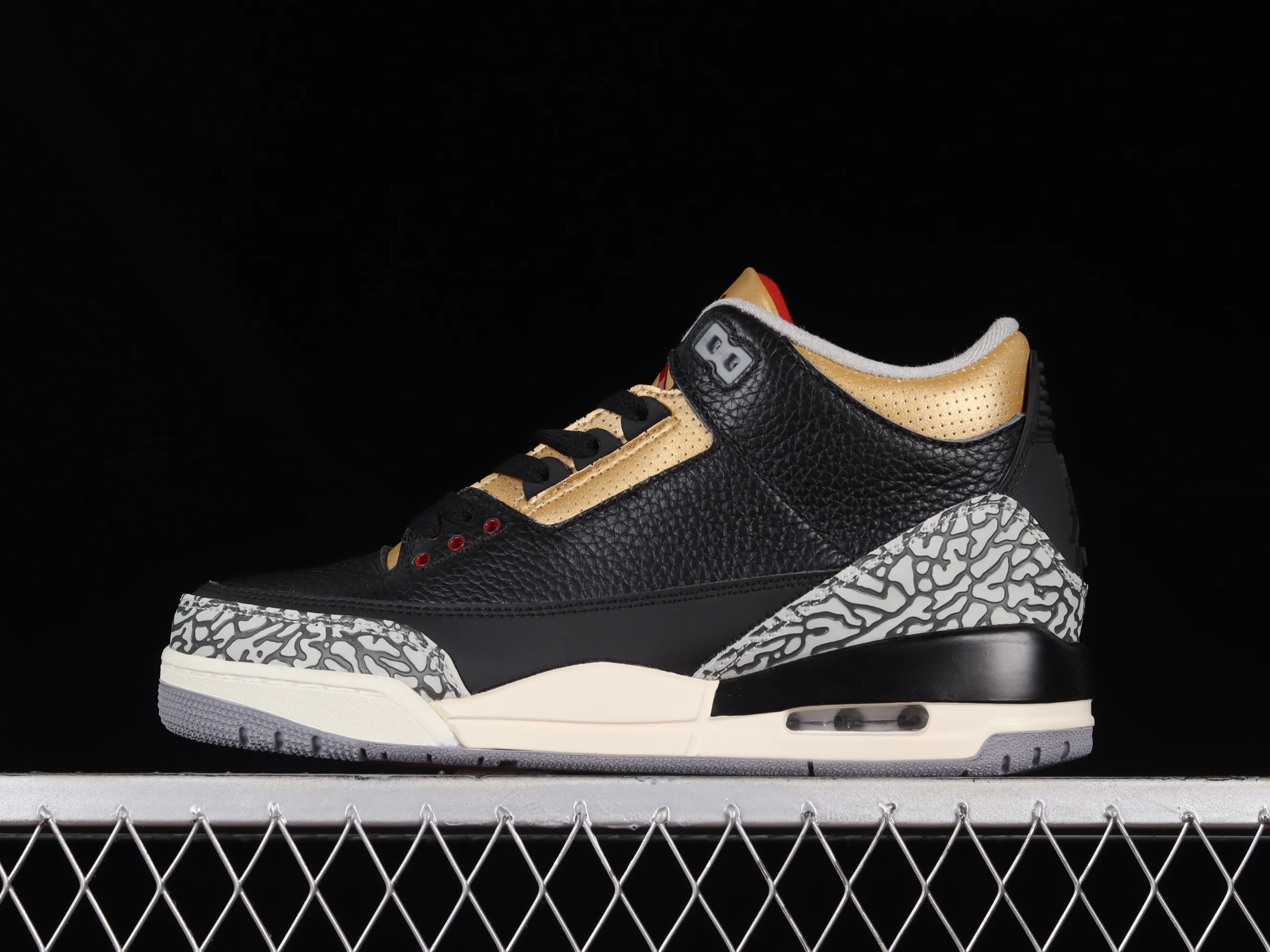 All categories Air Jordan Jordan series basketball shoes Air Jordan 3 Air Jordan 3 Retro "Black Gold" AJ3 Joe 3 black gold cement CK9246-067